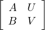 [       ]
  A  U
  B  V