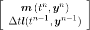 [                ]
    m  (tn,yn )
  Δtl(tn-1,yn-1)