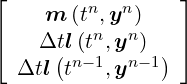 ⌊                 ⌋
     m  (tn,yn)
|⌈   Δtl( (tn,yn) ) |⌉
  Δtl  tn-1,yn-1