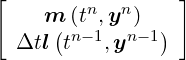 [                ]
    m  (tn,yn )
  Δtl(tn-1,yn- 1)